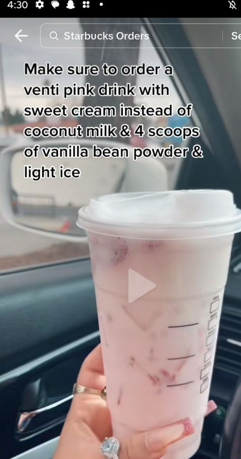 Vanilla Bean Powder, How To Order Starbucks, Pink Drink, Pink Drinks, Starbucks Drinks, Powder Pink, Vanilla Bean, Coconut Milk, Lemonade