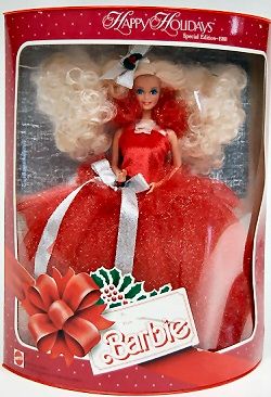 1988 Happy Holidays Barbie  - 1st Holiday Barbie 1988 Holiday Barbie, Holiday Barbie Collection, 1980s Barbie, Happy Holidays Barbie, Christmas Barbie, Holiday Barbie, Barbie Vintage, Barbie Dream, Barbie I