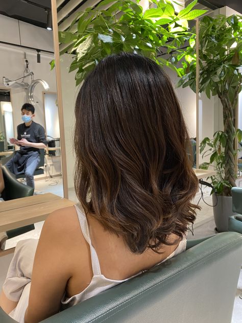 How to care for permed hair Korean Perm For Short Hair, Korean Haircut Wavy Hair, Short Hair With Soft Curls, Medium Length Digital Perm, Medium Hair Perm Korean, C Curl Perm Korean Short Hairstyles, Medium Hair With Layers Wavy, Korean C Curl Perm Medium Hair, Korean Curls Short Hair