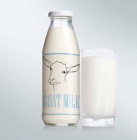 Goat Milk Packaging, Liquid Cheese, Uk College, Goat Logo, Milk Jar, Milk Packaging, Milk And Cheese, Goat Farming, Dairy Products