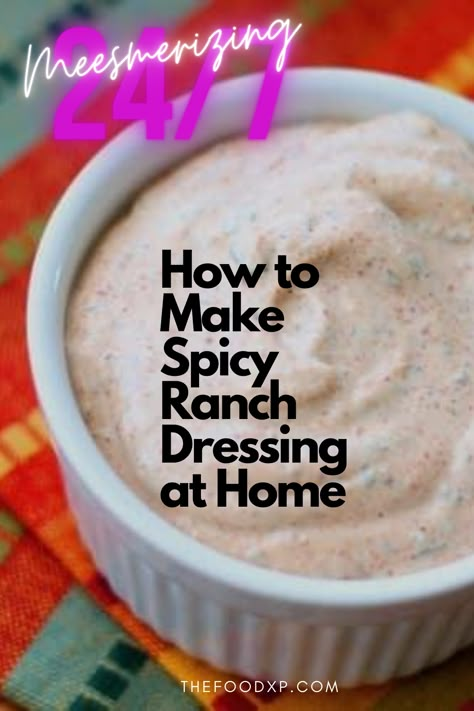 Spicy Ranch Dressing Easy, Spicy Ranch Recipe, Spicy Zaxbys Sauce Recipe, Homeade Ranch Dressing, Spicy Ranch Dressing Recipe, Spicy Ranch Dip, Spicy Ranch Sauce, Cheese Curds Recipe, Spicy Ranch Dressing