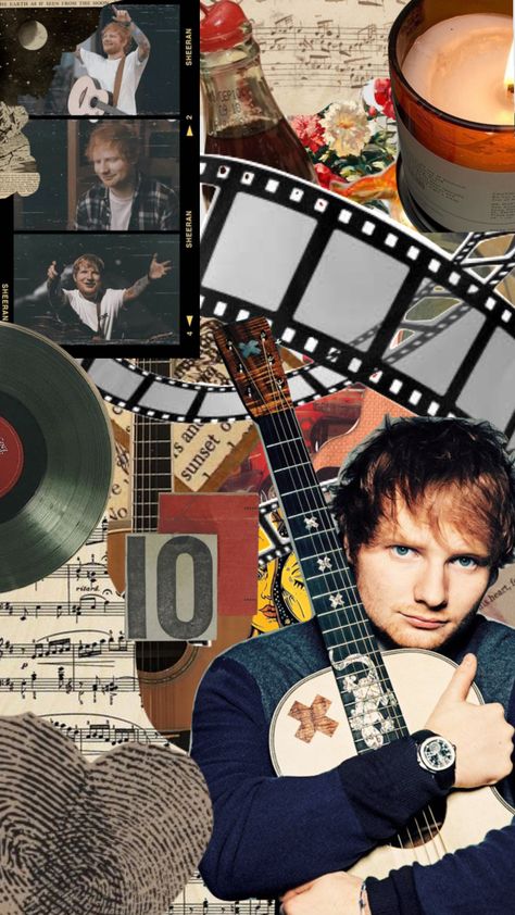 #edsheeran #collage #music #pop #aesthetic Ed Sheeran Collage, Ed Sheeran Aesthetic, Collage Music, Aesthetic Shuffles, Pop Aesthetic, Music Collage, Cap Cut, Aesthetic Collage, Ed Sheeran