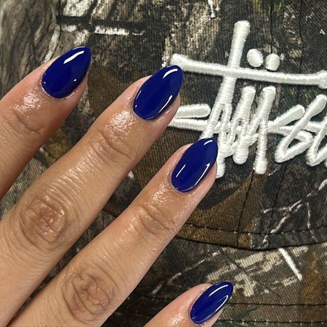 using: @apresnailofficial in shade “in the navy” 💙 - #buildergel #nails #almondnails #gelnails Navy And Gold Nails, Navy Nails, In The Navy, Orange Nails, The Navy, Almond Nails, Gel Nails, Navy, Nails