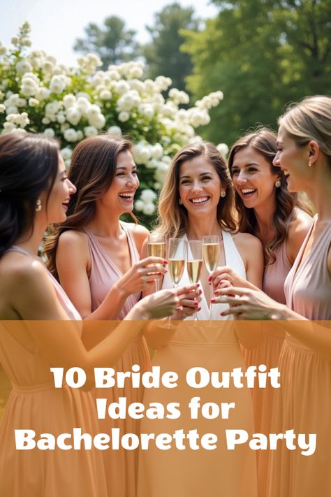 Did you know that your bride outfit bachelorette party can steal the show before you tie the knot? Discover fabulous fashion tips, from stunning dresses to chic accessories that'll make your bachelorette bash unforgettable! Perfect for bridesmaids too, it's all about creating memorable looks that make your last single celebration epic. Dive in and find your perfect party style now! Bachelorette Party Outfit For Bridesmaid, Bachelorette Weekend Outfits, Ideas For Bachelorette Party, Bride Outfit Ideas, Beach Wedding Bridesmaid Dresses, Bachelorette Party Destinations, Chic Romper, Perfect Bride, Tie The Knot