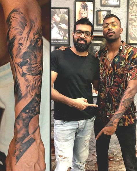 Hardik Pandya Tattoo Design, Indian Forearm Tattoo Men, Sunny Bhanushali Tattoos, Shiva Tattoo Design For Men Hand, Hardik Pandya Tattoo, Shiva Forearm Tattoo, Four Arms Tattoo For Men, Indian Tattoo Design For Men, Best Tattoos For Men Hand