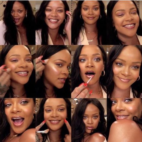 Rihanna Makeup Looks Tutorials, Rihanna Makeup Tutorial, Rihanna Makeup, Rihanna Fenty Beauty, Looks Rihanna, Rihanna Outfits, Rihanna Looks, Rihanna Photos, Rihanna Riri