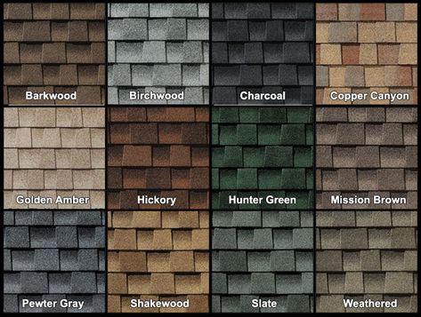 GAF Timberline shingle colors Brown Roof Shingles, Brown Shingles, Brown Shingle Roof, Best Shingle Colors For Red Brick, Roof Shingles Ideas Exterior Colors, Brown Shingles House Colors, Gaf Shingle Colors, Gaf Shingles, Shakewood Shingles Timberline