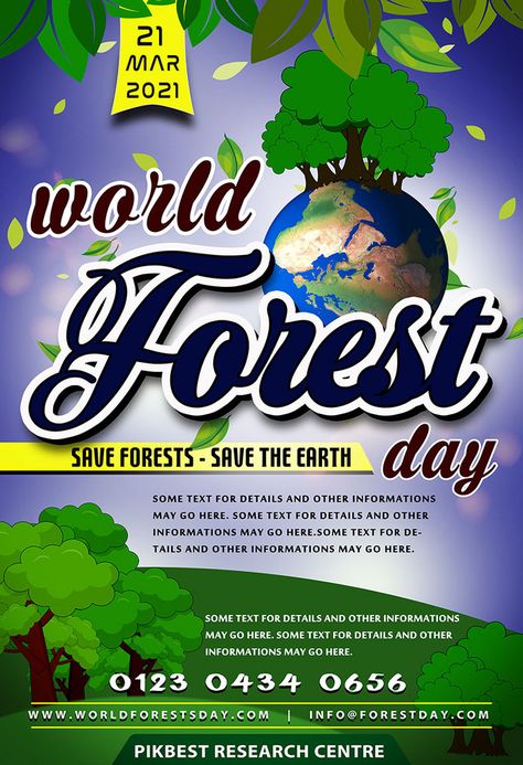 World Forest Day Poster, Forest Day Poster, World Earth Day, Forest Scenery, Earth Globe, Poster Psd, Love Background Images, Forest Background, Love Backgrounds