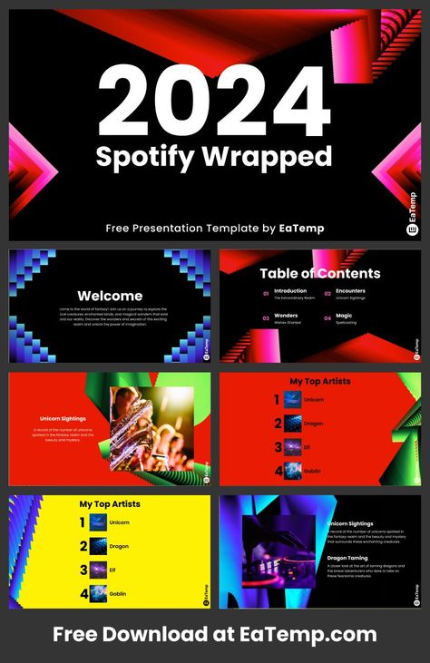 Spotify Wrapped 2024 13 2024 Wrapped Spotify, 2024 Wrapped Powerpoint, Spotify Wrapped Template 2024, Music Presentation Design, Spotify Wrapped Design, Spotify Wrapped 2024, Spotify Wrapped Template, Spotify Theme, Spotify Template