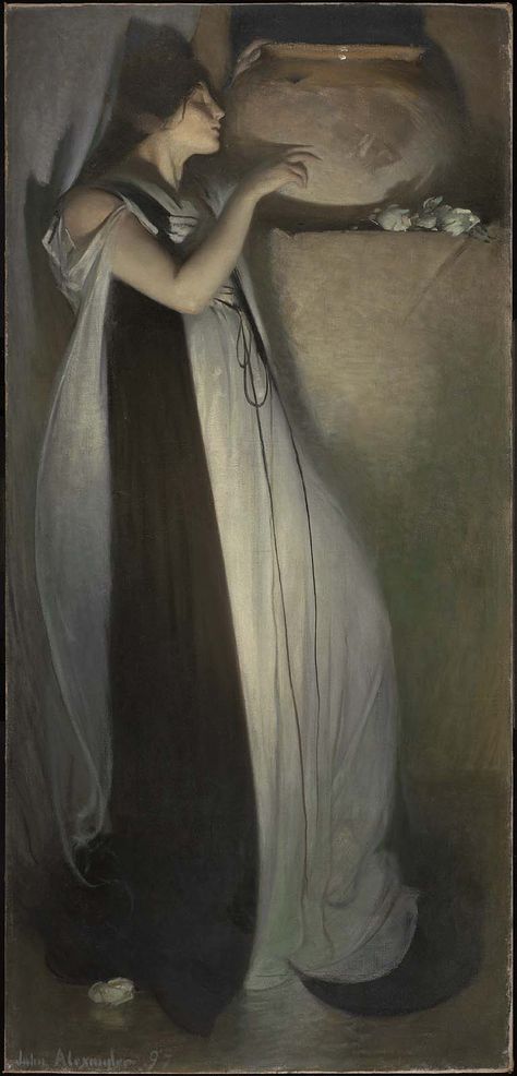 Isabella and the Pot of Basil by John White Alexander| Museum of Fine Arts, Boston John White Alexander, James Whistler, Hd Landscape, James Abbott Mcneill Whistler, James Mcneill Whistler, Lady Godiva, American Painting, Pre Raphaelite, Oil Painting Reproductions