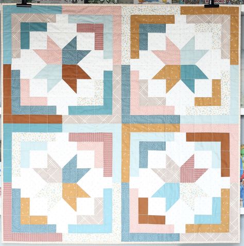 Cozy Cabin Quilt Pattern - Modernly Morgan Cozy Cabin Quilt Pattern, Cosy Cabin, Solid Quilt, Fat Quarter Quilt, Quilted Clothes, Classic Quilts, Cabin Quilt, Star Blocks, Scrappy Quilt