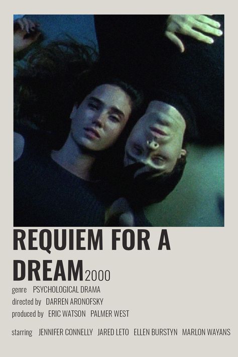 [ alternative minimalist polaroid movie tv show poster ] Tv Shows Posters, Requiem For A Dream Poster, Requiem Of A Dream, Tv Show Posters, Iconic Tv Shows, X Movie, Movie Recs, Cinema Aesthetic, Dream Poster