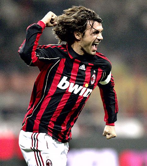 Left Center Back- Paolo Maldini The best Left back of all time, playing well into his late years is an undoubtable Legend. A talisman for both Italy and Milan, his ambidexterity made him impossible to get past. Pirlo Milan, Paulo Maldini, Stanley Matthews, Franco Baresi, Andriy Shevchenko, Alessandro Nesta, George Weah, Marco Van Basten, Ricardo Kaka