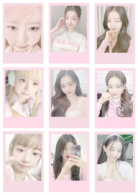 made by me! 💗 Ive Polaroid Printable, Polaroid Template Kpop, Printable Lomo Cards, Wonyoung Freebies, Lomo Card Printable, Kpop Idol Polaroid, Kpop Polaroid Printable, Wonyoung Polaroid, Photo Cards Kpop