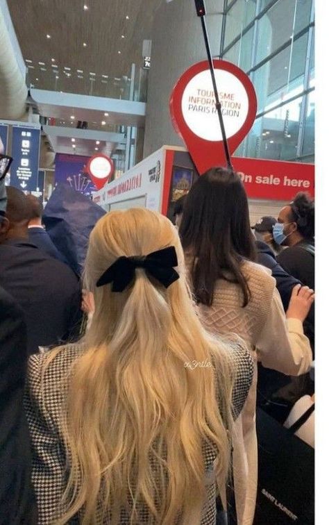 Rosé Rosé Hair, Cdg Airport, A Woman, Ribbon, Blonde, Hair, Black