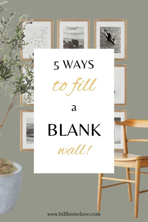 Art For Blank Wall, What To Do With Big Blank Walls, Blank White Wall Ideas, Style Blank Wall, Big Plain Wall Ideas, How To Style A Blank Wall In Living Room, Living Room Decor Blank Wall, Blank Wall Decor Bedroom, Blank Wall Design Ideas