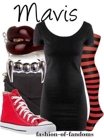 Adventure Time Mavis inspired outfit Stockings And Converse, Disneybound Ideas, Fandom Style, Purim Costumes, Converse Outfits, Closet Cosplay, Hallowen Ideas, Disney Bounds, Mini Dress Red