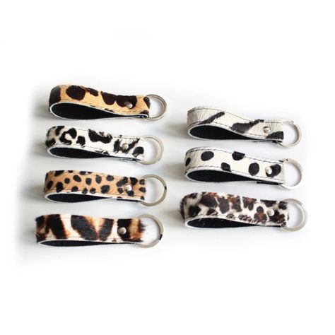 Tassen Hanger, Cheetah Print, Napkin Rings, Key, Leather