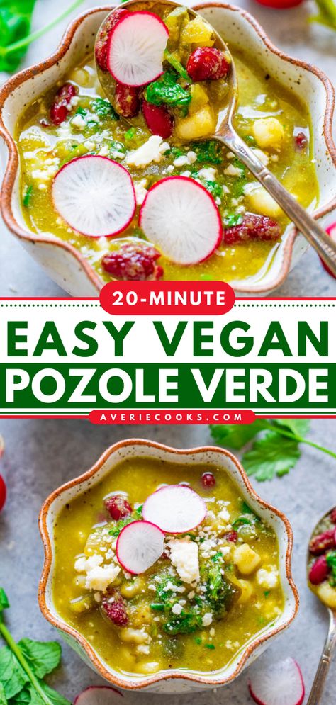 Vegan Pozole, Pozole Verde, Homemade Salsa Verde, Easy Homemade Salsa, Cilantro Chicken, Onion Vegetable, Easy Salsa, Mexican Food Recipes Easy, Homemade Salsa