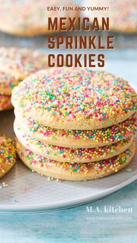 Orejas Cookies, Maseca Recipes Sweets, Mexican Sprinkle Cookies, Mexican Pink Cookies Recipe, Mexican Vanilla Recipes, Mexican Cookies Recipes Traditional, Mexican Bakery Recipes, Authentic Mexican Dessert Recipes, Mexican Cookie Recipes