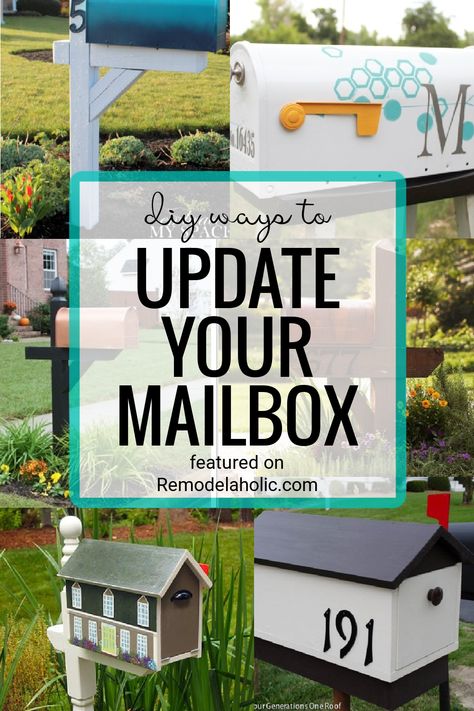 Mail Box Ideas Diy, Unique Mailbox Ideas, Diy Mailbox Ideas, Creative Mailbox Ideas, Funny Mailboxes, Unique Mailbox, Mailbox Diy, Old Mailbox, Mailbox Garden