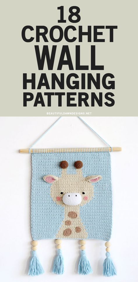 Free Crochet Wall Decor Patterns, Crochet Banner Wall Hangings, Crochet Nursery Wall Hanging Free Pattern, Crochet Wall Hanging Nursery, Crochet Wall Hanging For Nursery, Free Crochet Wall Hanging Patterns Boho, Crochet Cat Wall Hanging Pattern Free, Crochet Butterfly Wall Hanging, Crochet Animal Wall Hanging