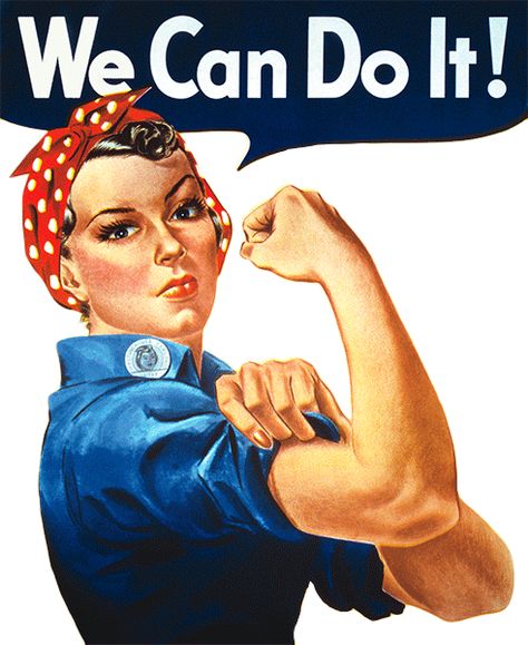 Strong We Can Do It Sticker By Joelremygif for iOS & Android | GIPHY Women Rights, Sticker Transparent, Rosie The Riveter, We Can Do It, Power Girl, Womens Rights, Up Girl, Transparent Stickers, Powerful Women