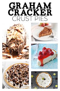 30+ Pie Recipes with Graham Cracker Crusts - Adventures of a DIY Mom What To Make With Graham Cracker Pie Crust, Gram Cracker Crust Desserts Easy, What To Make With Gram Cracker Crust, Animal Cracker Crust, Pies Using Ready Made Graham Cracker Crust, Graham Pie Crust Recipe, Pies With Gram Cracker Crust, Graham Cracker Crust Pie Ideas, Graham Pie Crust Desserts