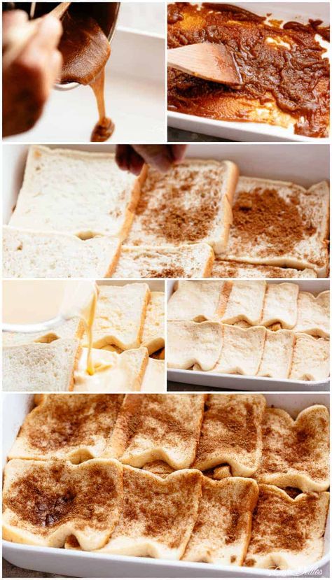 Appetizer Toasts, Easy French Toast Bake, French Toast Casserole Easy, Baked French Toast Casserole, Casserole Breakfast, French Toast Casserole Overnight, Baked French Toast, Overnight French Toast, Brown Sugar Syrup