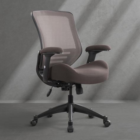 PRICES MAY VARY. Ergonomic Office Chair:1.Wider and higher backrest with breathable nylon mesh, ergonomic waist support design can support back,especially suitable for people with poor lumbar spine to slow down the pain caused by long sitting.2.Seat cushion designed by the shape of human buttock,made by molded foam with strong resilience,solve the hip discomfort caused by people sitting a long time.3.Height adjustable armrests with soft thicken foam,it feels good when you put your arms on it. Co Cozy Desk Chair, Basement Room, Cozy Desk, Lumbar Spine, Office Computer Desk, Work Chair, Chair Height, Support Design, Desk Office