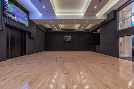 Modern Spanish Revival, Rich Vibes, Home Basketball Court, Hotel Bel Air, Indoor Basketball Court, Indoor Basketball, Group Home, Spanish House, Barn House Plans