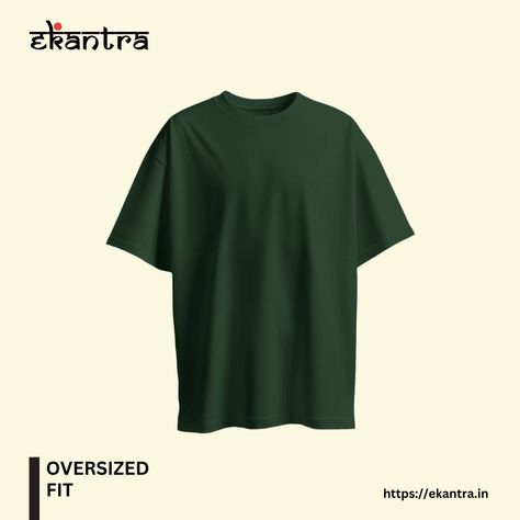 Dark Green Oversized Plain T-shirt 👕 100% Cotton Bio-washed T-shirt with High Quality 👌 #tshirts #tshirt #greentshirt #oversizedtshirt #cottontshirt #ekantra #ekantraclub #ekantrastyle #ekantraofficial Plain T Shirt, Green Tshirt, Plain Tshirt, Oversized Tshirt, Oversized Fits, Dark Green, Cotton Tshirt, High Quality, Green