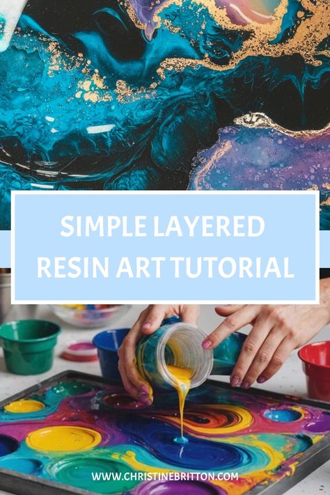 Colorful resin art being created with various layers and techniques. Resin Effects, Epoxy Resin Art Ideas, Resin Art Tutorial, Resin Art Ideas, Resin Techniques, Epoxy Ideas, Mixed Media Art Canvas, Resin Painting, Pouring Art