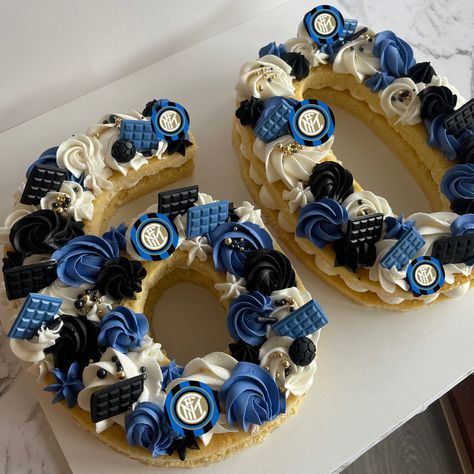 Number 60 Cake For Men, Blue And Gold Number Cake, 60th Birthday Cake Man, Number 50 Cake For Men, 18th Birthday Cake Boys Ideas, 60 Number Cake For Men, 50 Number Cake For Men, 70 Number Cake For Men, Black And Gold Number Cake