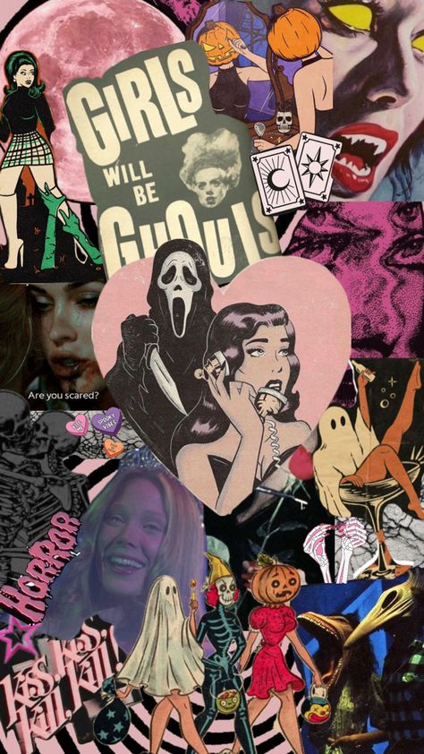 Vintage Moodboard, Halloween Wallpaper Iphone Backgrounds, Moodboard Collage, Halloween Wallpaper Cute, Arte Grunge, Scary Wallpaper, Style Wallpaper, Witchy Wallpaper, Simple Phone Wallpapers