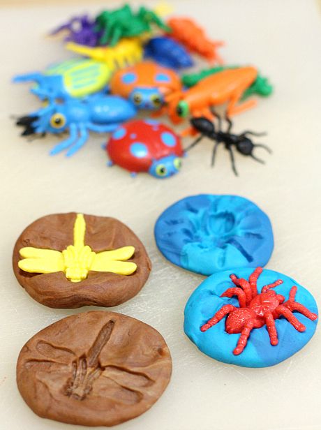 Playdough Activities Preschool, Fossil Ideas, Spring Play Dough, Play Dough Activities, Fossils Activities, Bug Activities, Insects Preschool, Bugs Preschool, Insect Activities