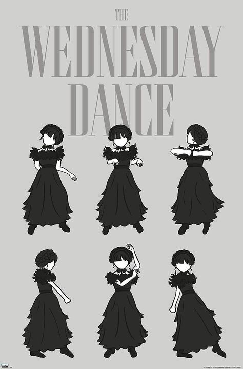 Trends International Wednesday - The Wednesday Dance Wall Poster The Wednesday Dance, Wednesday Tv Show, Wednesday Poster, Wednesday Addams Art, Wednesday Dance, Bedroom Book, Party Bedroom, The Wednesday, Poster Sizes