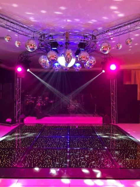 Led Birthday Party Ideas, Quinceanera Dj, Rose Gold Wedding Cakes, Dj Lights, Sweet Sixteen Birthday Party Ideas, Disco Party Decorations, Simple Birthday Decorations, Eid Party, Birthday Party Theme Decorations