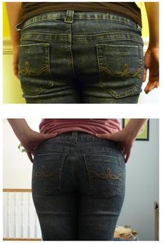 How to fix saggy-butt-jeans. Two part tutorial. To get to part 1 hit "older posts" at the bottom. Sewing Pants, Sewing Alterations, Diy Vetement, Altering Clothes, Jeans Diy, How To Make Clothes, Sewing Projects For Beginners, Easy Sewing Projects, Diy Couture