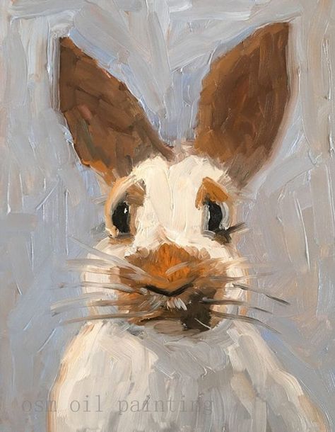 Bunny Painting, Rabbit Painting, 강아지 그림, Artwork Ideas, Funny Bunny, Rabbit Art, Bunny Art, Animal Painting, Arte Inspo