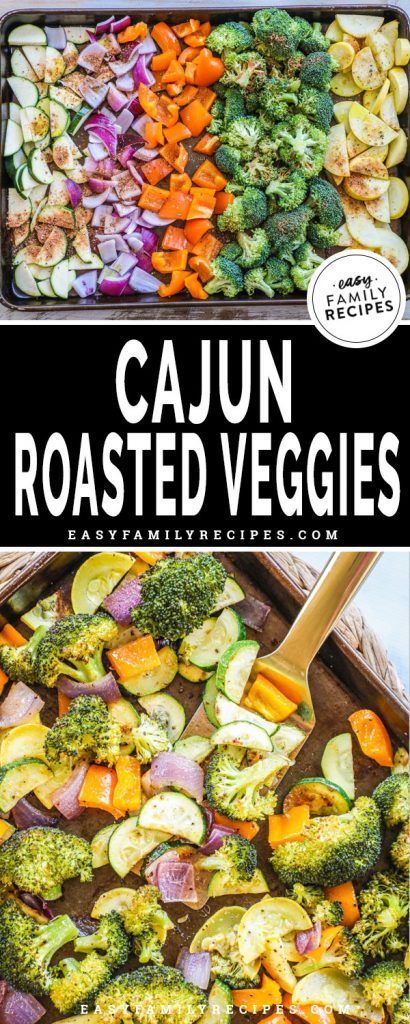 BEST Side Dish!! If you love Cajun flavors these Cajun Roasted Veggies should be the next side dish recipe that you make! Seasoned with cajun seasoning gives these vegetables the perfect combination of flavor with a kick. If you need a cajun side dish, this gluten free, dairy free, paleo, whole30 approved, low carb healthy side dish is it! Pan Vegetables Roasted Veggies, Cajun Veggies, Cajun Vegetables Side Dishes, Low Calorie Roasted Vegetables, Roasted Carrots And Zucchini Oven, Roasted Brocolli And Carrots, Roasted Vegetable Pasta, Homemade Cajun Seasoning, Roasted Vegetables Oven