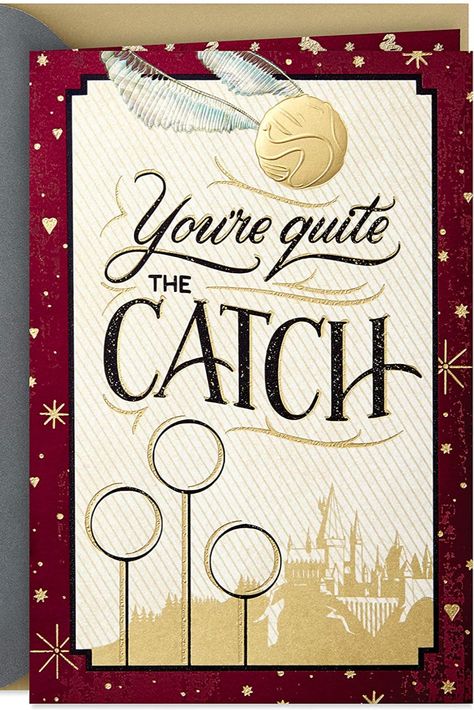 Harry Potter Valentine, Harry Potter Snitch, Harry Potter Birthday Cards, Harry Potter Valentines, Harry Potter Food, Harry Potter Cosplay, Card For Husband, Harry Potter Decor, Golden Snitch