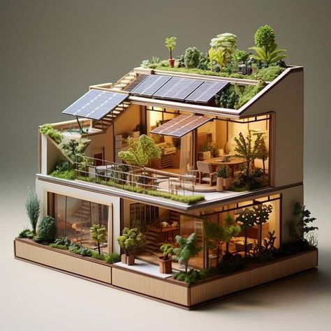 Sustainable Living Architecture, Sustainable House Interior, Eco Modern House Exterior, Ecological House Architecture, Sustainable House Design Eco Friendly, Eco Modern House, Modern Eco House Design, Eco House Exterior, Eco Home Exterior