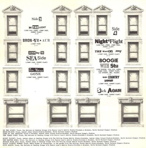 Led Zeppelin - Physical Graffiti (Vinyl, LP, Album) at Discogs Led Zeppelin Physical Graffiti, Led Zeppelin Vinyl, Led Zeppelin Albums, 1975 Vinyl, Physical Graffiti, Window Illustration, Houses Of The Holy, John Paul Jones, John Bonham