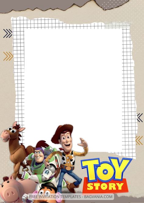 8+ Play With Toy Story Canva Birthday Invitation Templates | FREE Printable Birthday Invitation Templates - Bagvania Making A Plan, Toy Story Invitations, Woody And Jessie, Toy Story Theme, Free Printable Birthday Invitations, Toy Story Birthday Party, Free Invitation Templates, Graphic Design Elements, Branding Template