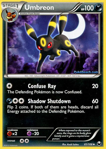 Umbreon | Darkness Pokemon | Uncommon Pokemon | HP: 100 | Pokemon Umbreon, Mega Pokemon, Collectible Trading Cards, Pokemon Trading Card Game, Pokemon Trading Card, Pokemon Card, Flesh And Blood, Pokémon Tcg, Trading Cards Game