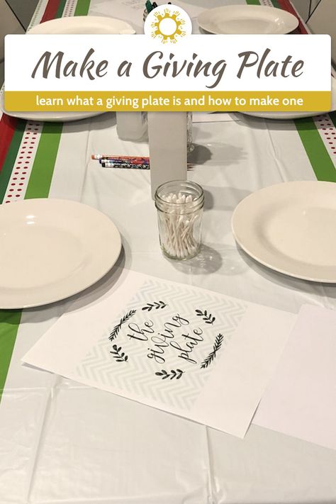 The Giving Plate has no owner. It's enjoyed, refilled, and passed to the next person. Find out how easy it is to make your own giving plate. #givingplate Gift Plates Ideas, Letting Go Ideas Plates, Giving Plates Diy, Drawing On Plates, Diy Giving Plate, The Giving Plate Svg File Free, Diy Plate Decorating, Giving Plate Diy, Giving Plate Diy Cricut