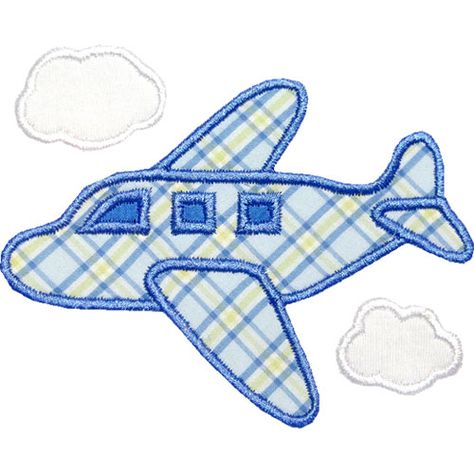 Airplane Applique by HappyApplique.com Airplane Applique, Calendar June, Machine Quilting Patterns, Applique Templates, Boy Quilts, Sewing Appliques, Applique Patterns, Applique Designs, Machine Quilting