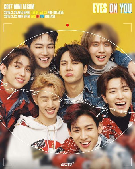 GOT7 #EyesOnYou #Look #EyesOnGOT7 A Group, Got7, Yellow, Wall