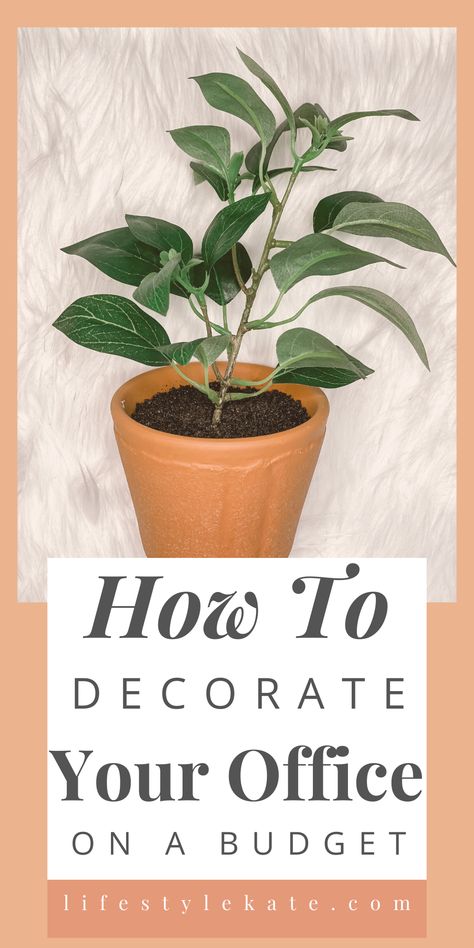 Diy Work Office Decor, Inexpensive Office Decor, Easy Office Decor, Cheap Office Decor Ideas, Inviting Office Decor, How To Style An Office, Simple Office Decor Ideas, Functional Office Decor, Cherry Wood Office Decor Ideas